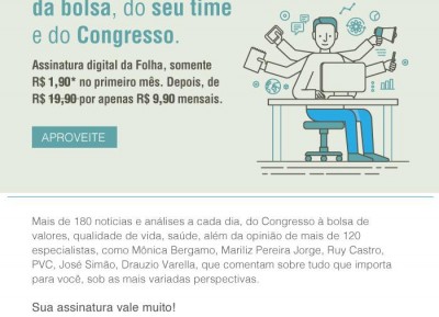 Campanha Assinaturas Folha de S. Paulo