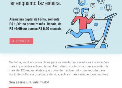 Campanha Assinaturas Folha de S. Paulo